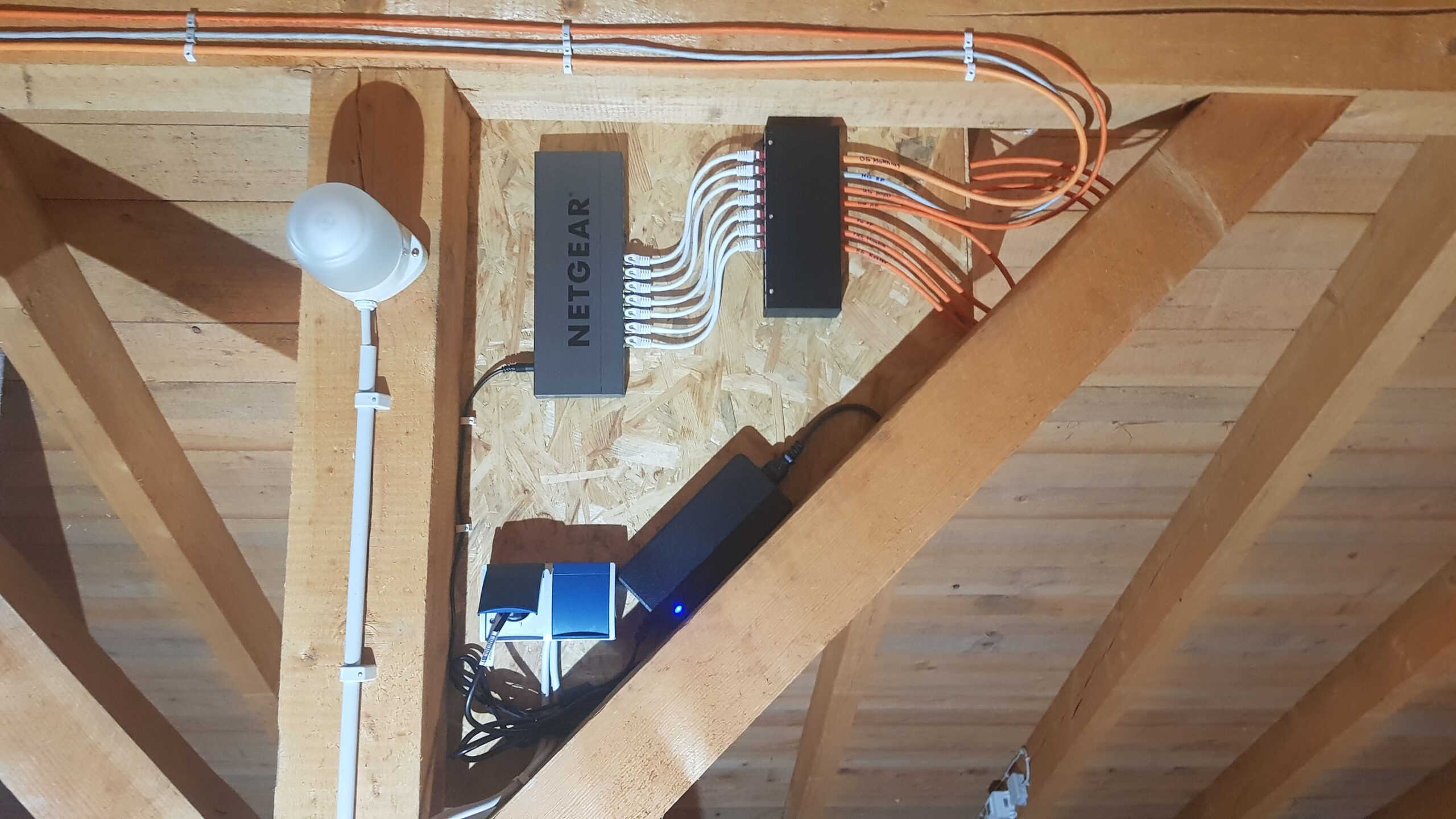 LAN Installation Dachboden